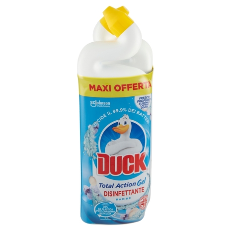 Duck Total Action Gel Disinfettante - Liquido Bipacco, fragranza Marine 2x750ml